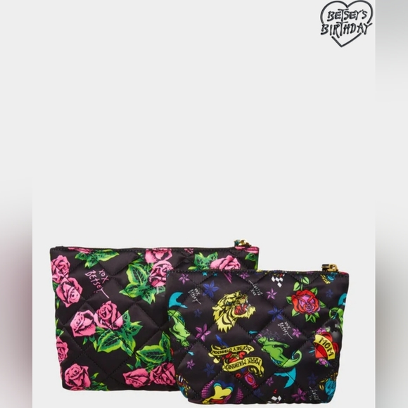 Betsey Johnson Bags Nwt Betsey Johnson 2 Piece Cosmetic Bag Limited
